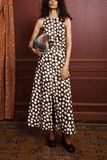 Alemais Paula Midi Dress in Chocolate