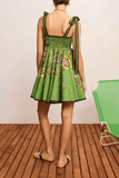 Alemais Phyllis Mini Sundress in Green