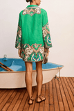 Alemais Porter Mini Dress in Jade