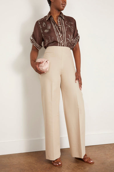 Alemais Tops Sammy Silk Shirt in Chocolate Alemais Sammy Silk Shirt in Chocolate