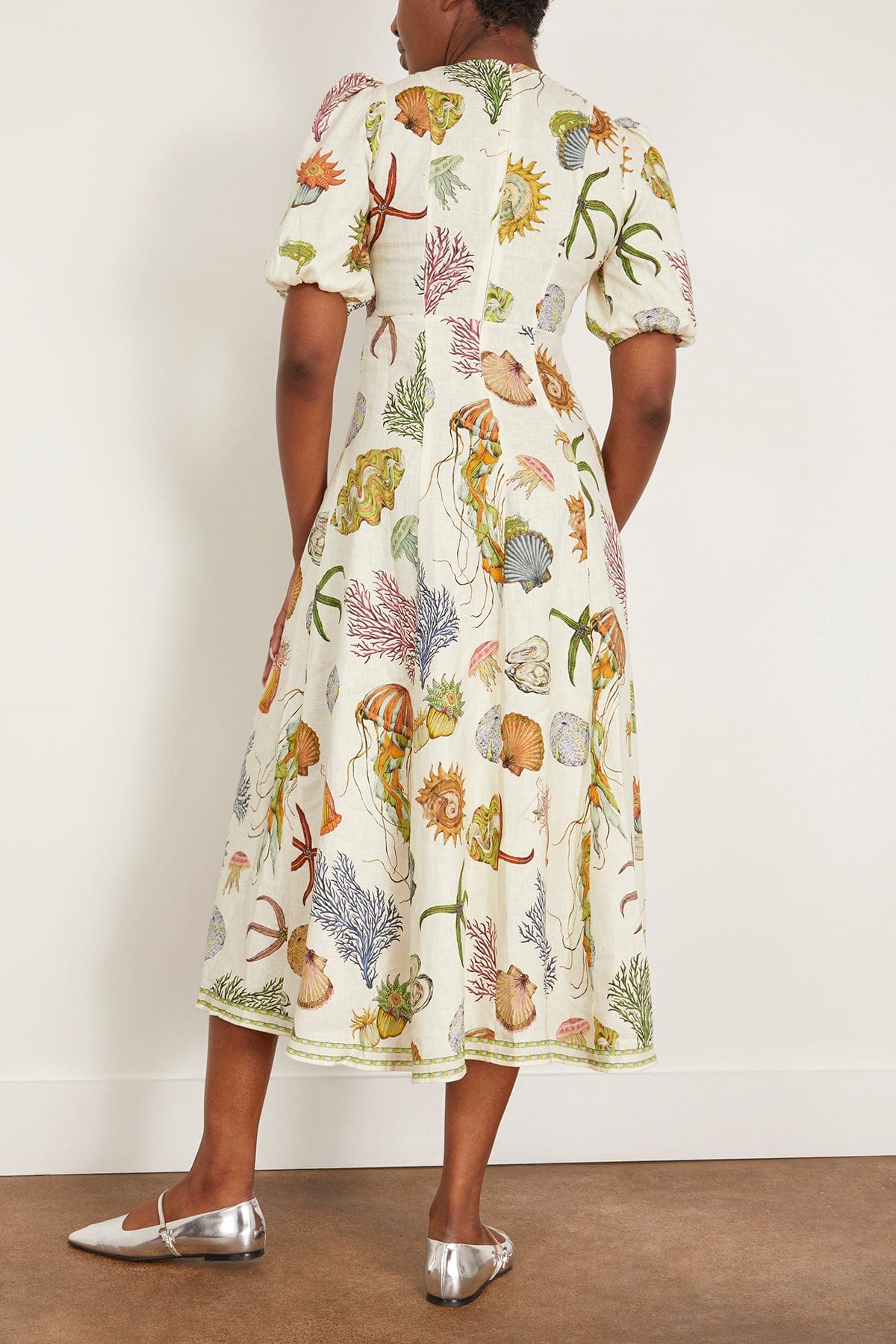 Alemais Sea Midi Dress in Cream (TS) Hampden Clothing Alemais Sea Midi Dress in Cream (TS) Hampden Clothing
