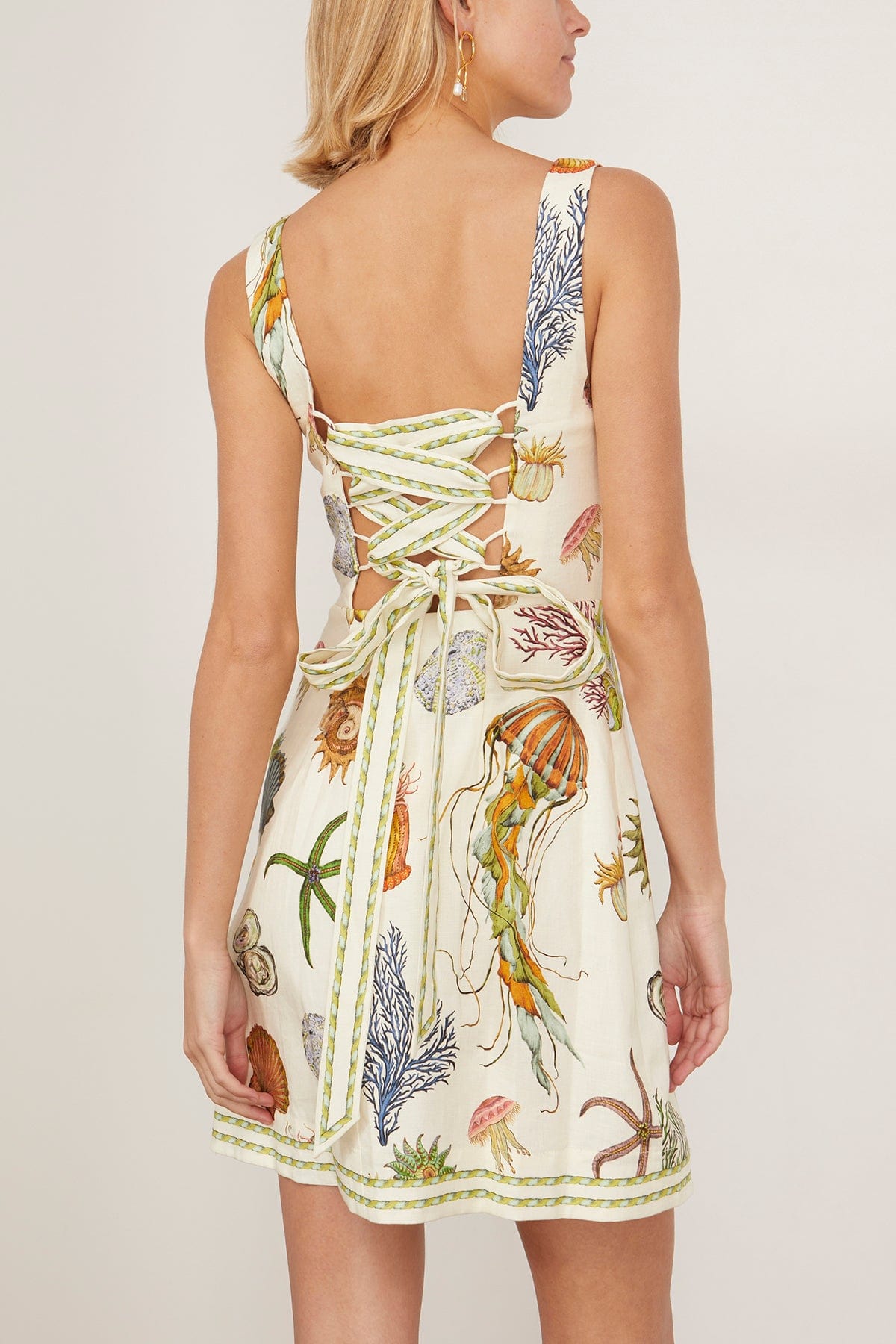 alemais linen dress Alemais linen printed halter dress