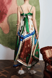Alemais Tangible Love Silk Midi Dress in Multi