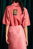 Alemais Valentina Knit Polo in Blush
