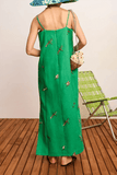 Alemais Wanda Embroidered Midi Dress in Green