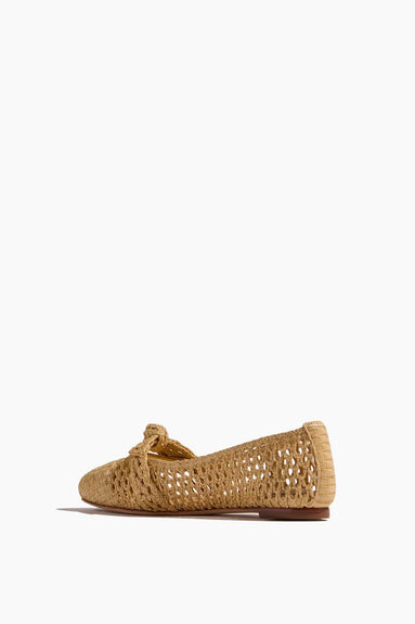 Alexandre Birman Ballet Flats Clarita Ballerina Raffia Shoes in Natural Alexandre Birman Clarita Ballerina Raffia Shoes in Natural