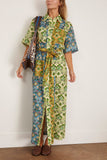 Alemais Ali Spliced Shirtdress in Multi