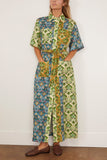 Alemais Ali Spliced Shirtdress in Multi
