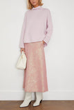 Allude Sweaters Mock Sweater in Soft Rose Allude Mock Sweater in Soft Rose