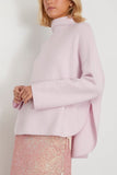 Allude Sweaters Mock Sweater in Soft Rose Allude Mock Sweater in Soft Rose