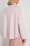 Allude Sweaters Mock Sweater in Soft Rose Allude Mock Sweater in Soft Rose