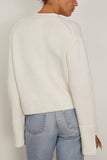 Allude Sweaters V Cardigan in Ivory Allude V Cardigan in Ivory