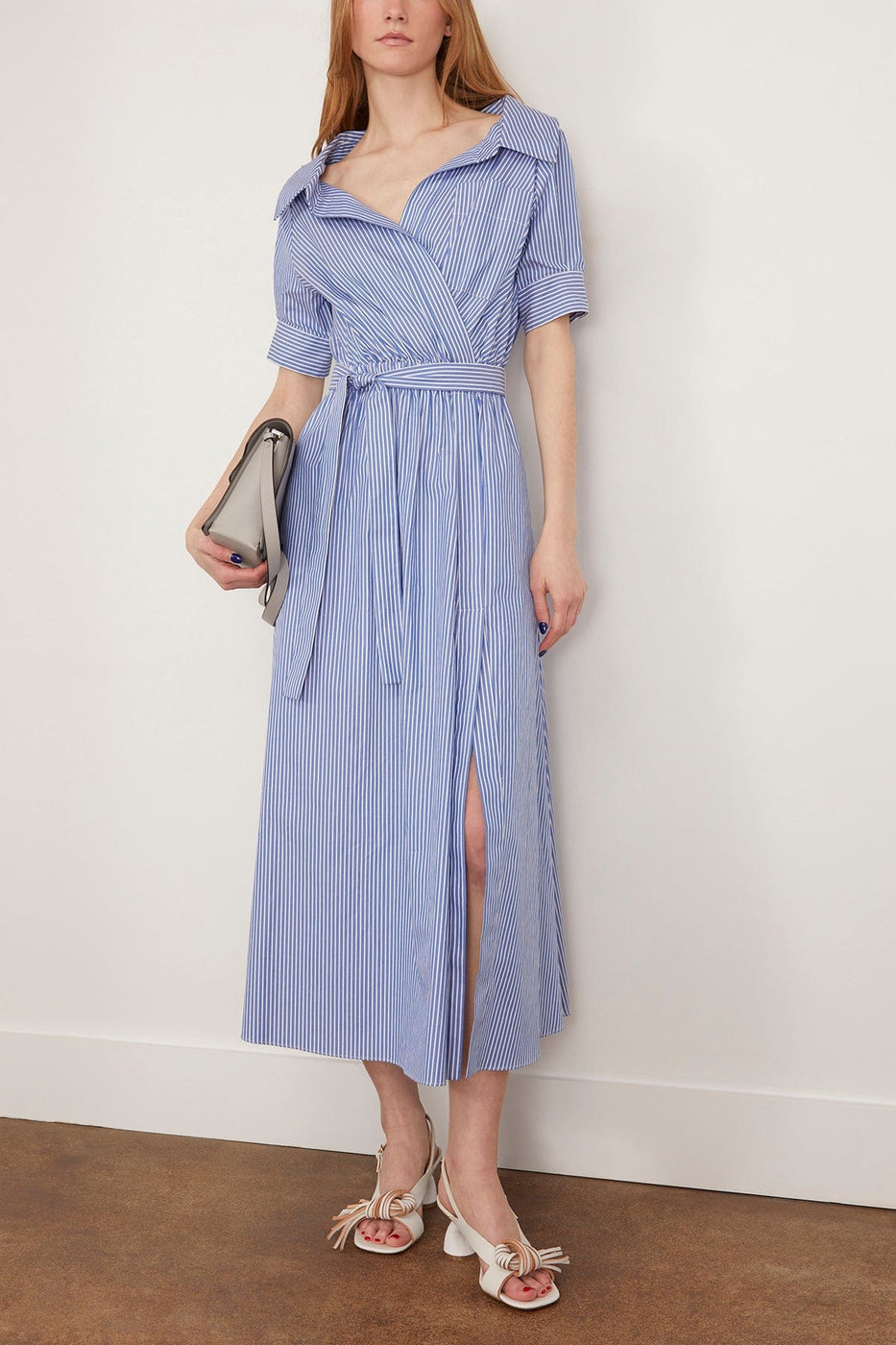 Altuzarra Casual Dresses Lydia Dress in Tidal Blue Stripe Altuzarra Lydia Dress in Tidal Blue Stripe