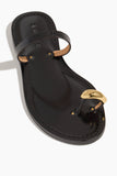 Amanu Strappy Flat Sandals The Kibera Sandal in Black Amanu The Kibera Sandal in Black
