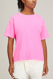 American Vintage Tops Fizvalley T-Shirt in Rose Fluo American Vintage Fizvalley T-Shirt in Rose Fluo