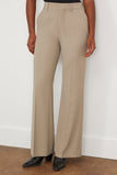 Ami Paris Pants Flare Fit Trouser in Light Taupe Ami Flare Fit Trouser in Light Taupe