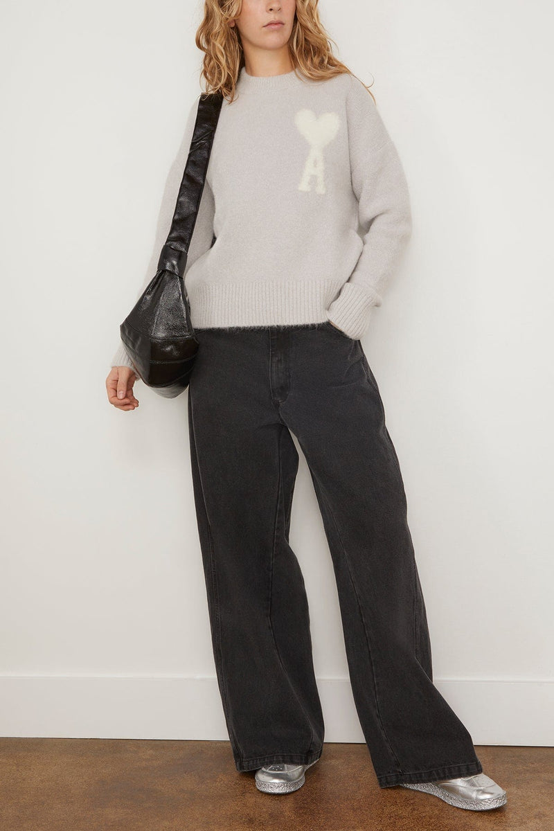 Ami Off White ADC Sweater Grey in Hampden Pearl Clothing –