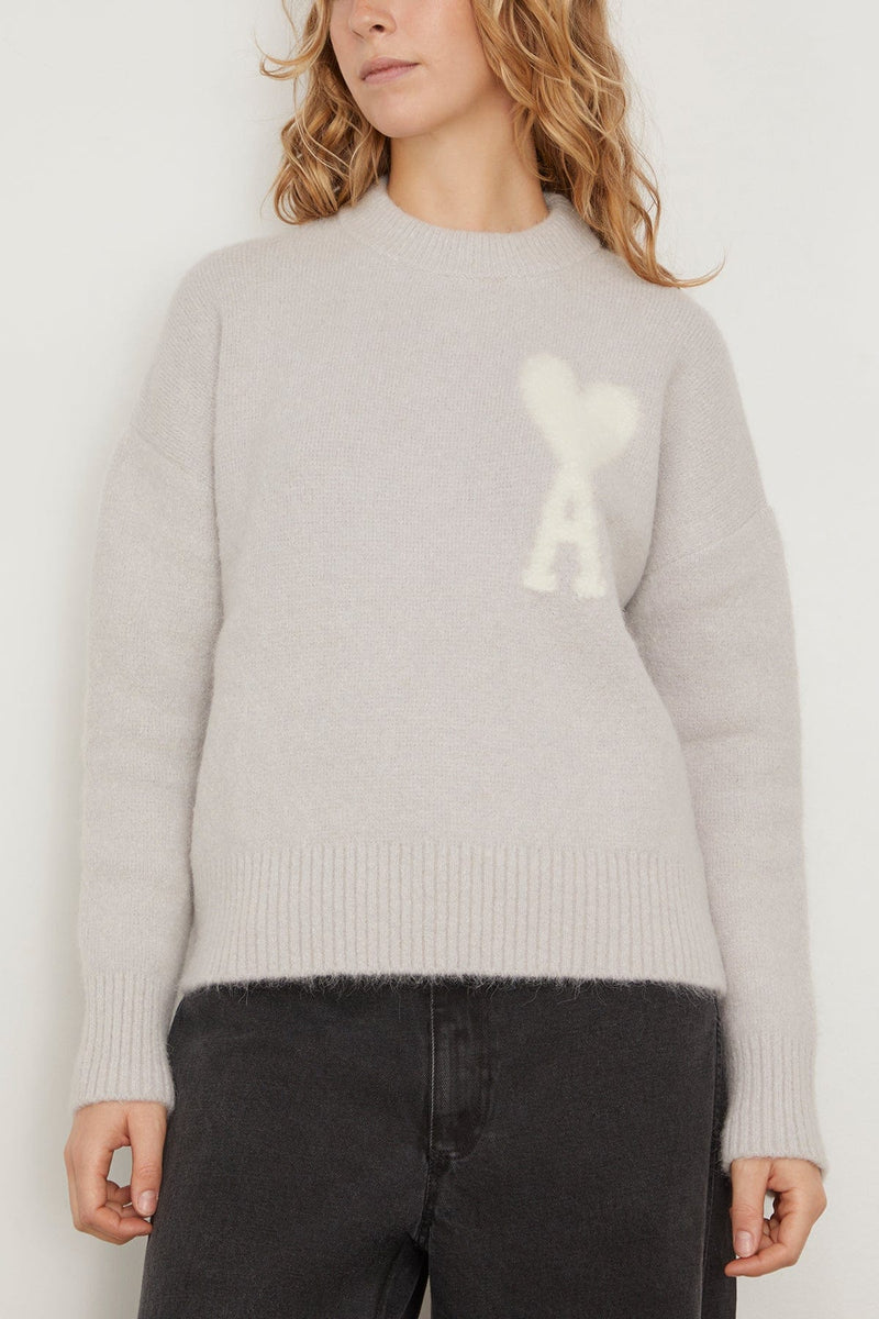 Ami Off White ADC Sweater in Pearl Grey Clothing – Hampden