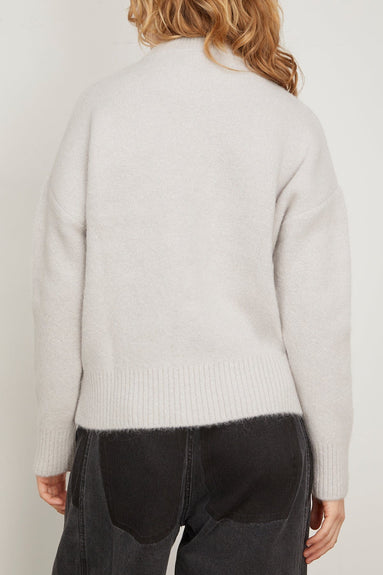 Ami Paris Sweaters Off White ADC Sweater in Pearl Grey Ami Off White ADC Sweater in Pearl Grey