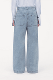 Another Tomorrow Carpenter Denim Pant in Light Blue Wash