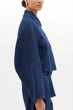 Another Tomorrow Denim Blouson in Indigo