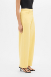 Another Tomorrow Denim Curved Pant in Daffodil