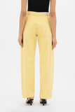 Another Tomorrow Denim Curved Pant in Daffodil