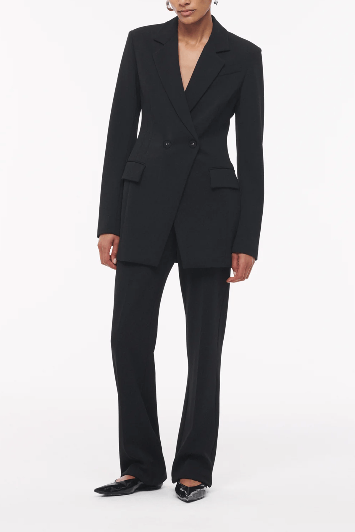 Another Tomorrow Everyday Suiting Jacket in Black