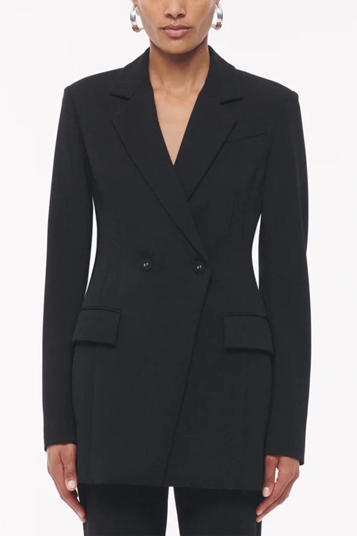 Another Tomorrow Everyday Suiting Jacket in Black