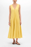 Another Tomorrow Full Skirt Dress in Sun