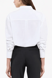 Another Tomorrow Oversized Mens Shirt in White