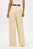 Another Tomorrow Pleated Trouser in Sand