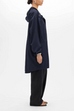 Another Tomorrow Recycled Nylon Anorak in Navy