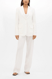 Another Tomorrow Relaxed Blazer in Off White