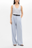 Another Tomorrow Relaxed Wide Leg Pant in Sky