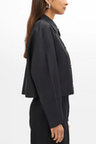 Another Tomorrow Short Balmacaan in Black