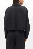Another Tomorrow Short Balmacaan in Black