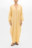 Another Tomorrow Voile Caftan in Mimosa