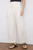 Apiece Apart Pants Bari Crop Trouser in Cream Apiece Apart Bari Crop Trouser in Cream