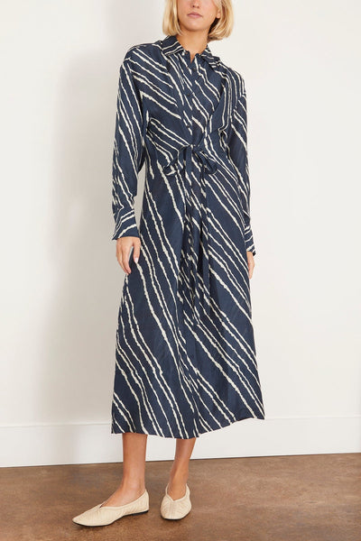 Apiece Apart Casual Dresses Mila Shirt Dress in Navy Bias Apiece Apart Mila Shirt Dress in Navy Bias