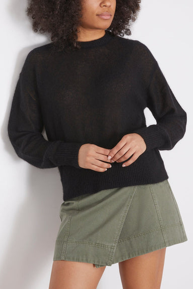 Apiece Apart Sweaters Softest Tissue Weight Sweater in Black Apiece Apart Softest Tissue Weight Sweater in Black