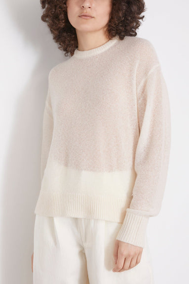 Apiece Apart Sweaters Softest Tissue Weight Sweater in Cream Apiece Apart Softest Tissue Weight Sweater in Cream