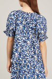 Apiece Apart Tops Kasin Top in Brushed Floral Indigo Apiece Apart Kasin Top in Brushed Floral Indigo