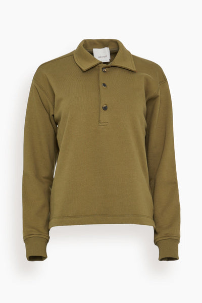 Elliot Polo Pullover in Olive