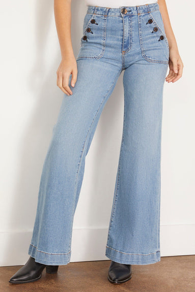 Askk NY Jeans Brick House Wide Leg Jean in Harbour Askk NY Brick House Wide Leg Jean in Harbour