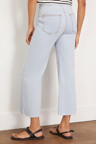 Askk NY Jeans Crop Brighton Denim Pant in Bleach Askk NY Crop Brighton Denim Pant in Bleach