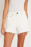 High Rise Short in Ivory