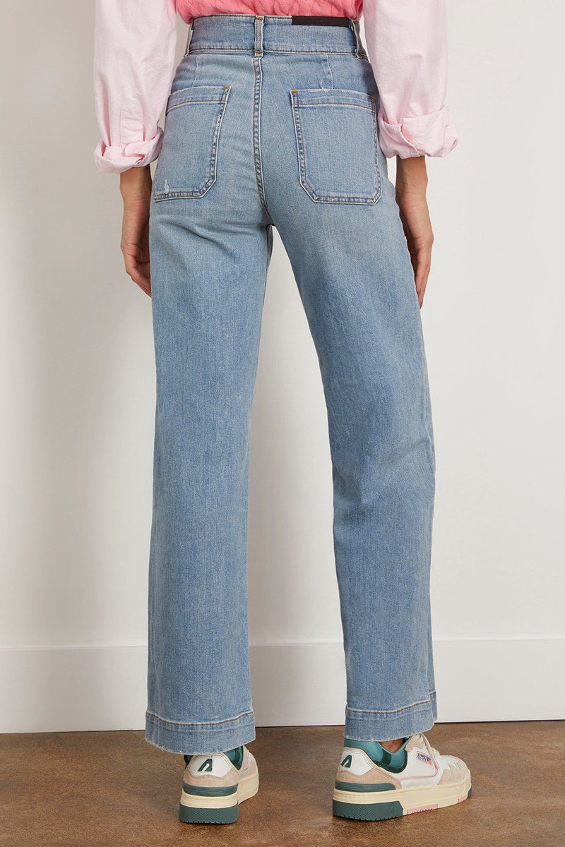 ASKK NY Sailor High-Rise Crop Wide-Leg Jeans