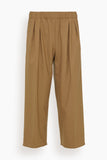 Maria McManus Pull On Wide Leg Crop Pant in Caramel