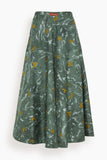 Altuzarra Skirts Varda Skirt in Monstera Marbled Floral Varda Skirt in Monstera Marbled Floral